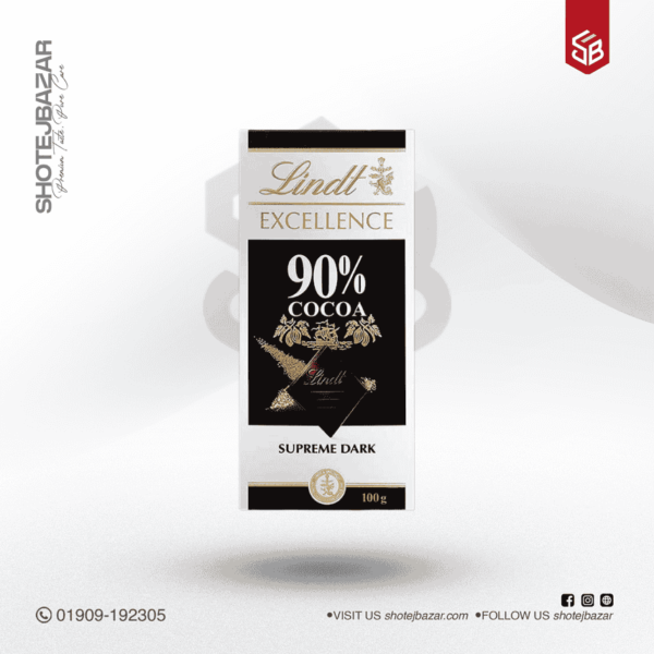 Lindt Excellence 90% Cocoa 100gm 1Pc (Germany) - Image 1